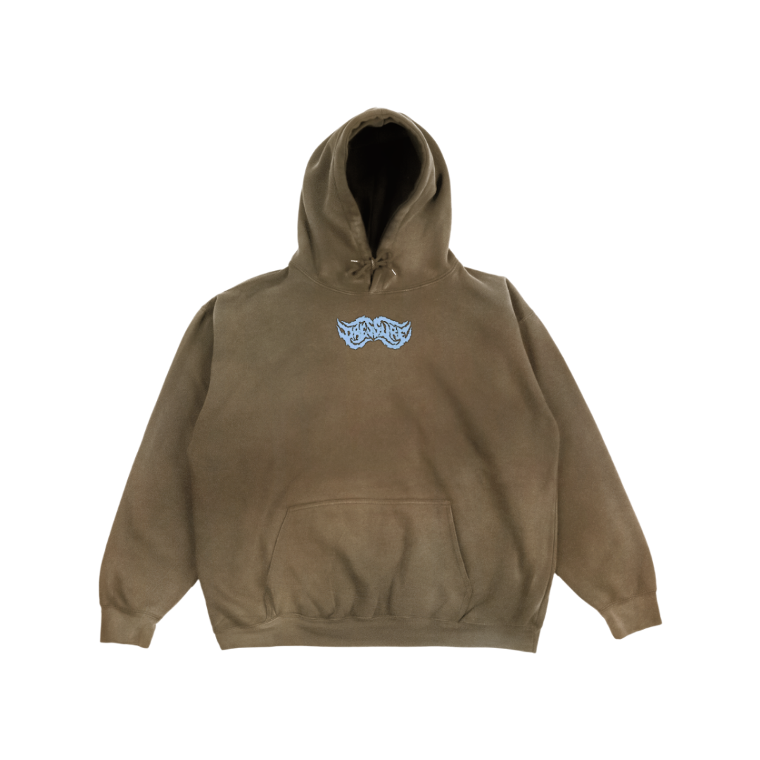 BROWN LOGO HOODIE XLARGE