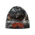 ORANGE CAMO LOGO BEANIE