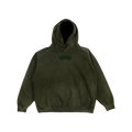 GREEN/GREEN LOGO HOODIE LARGE