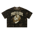 CAMO FLAMING SKULL TEE SMALL