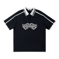 BLACK LOGO POLO XL