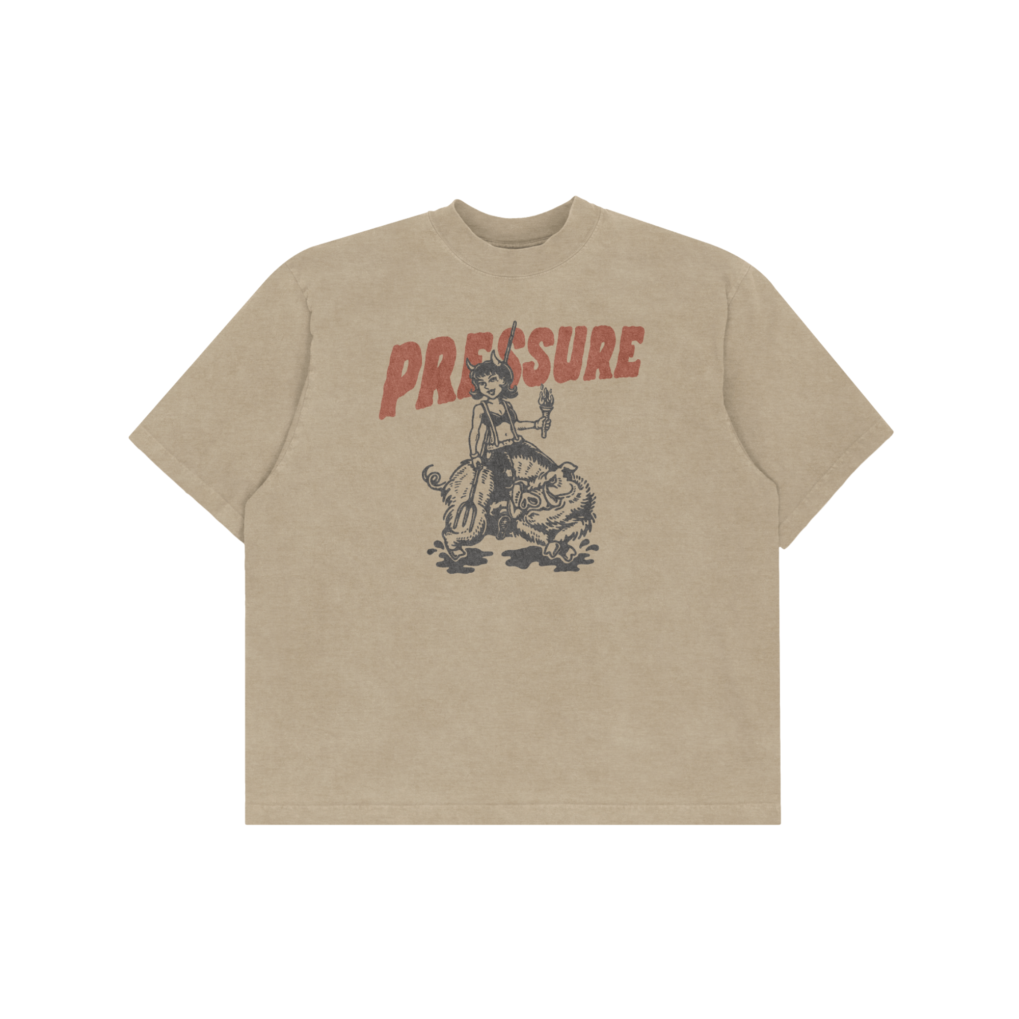 MUSHROOM HOG RIDER TEE LARGE