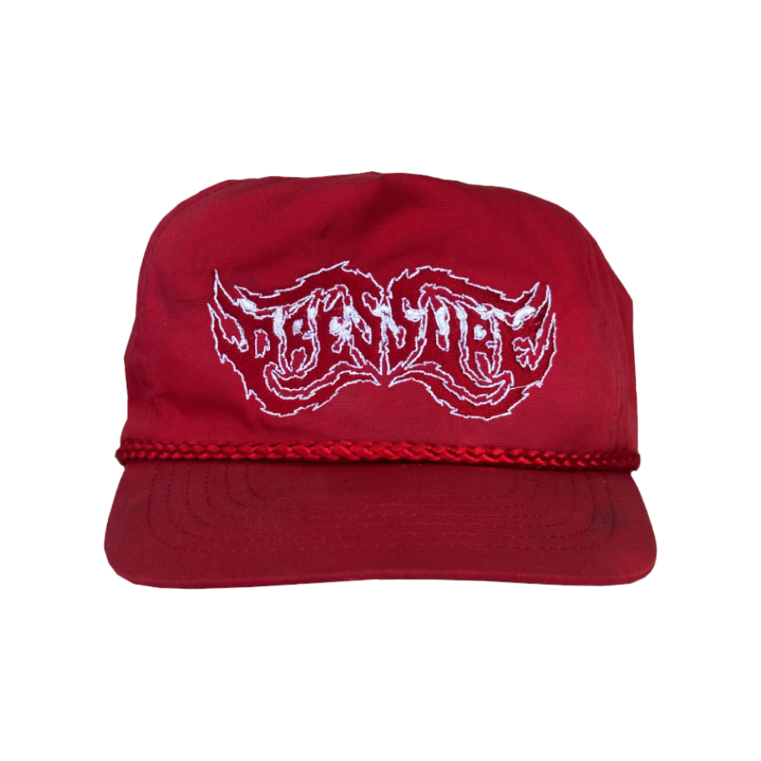 UPCYCLED RED LOGO HAT