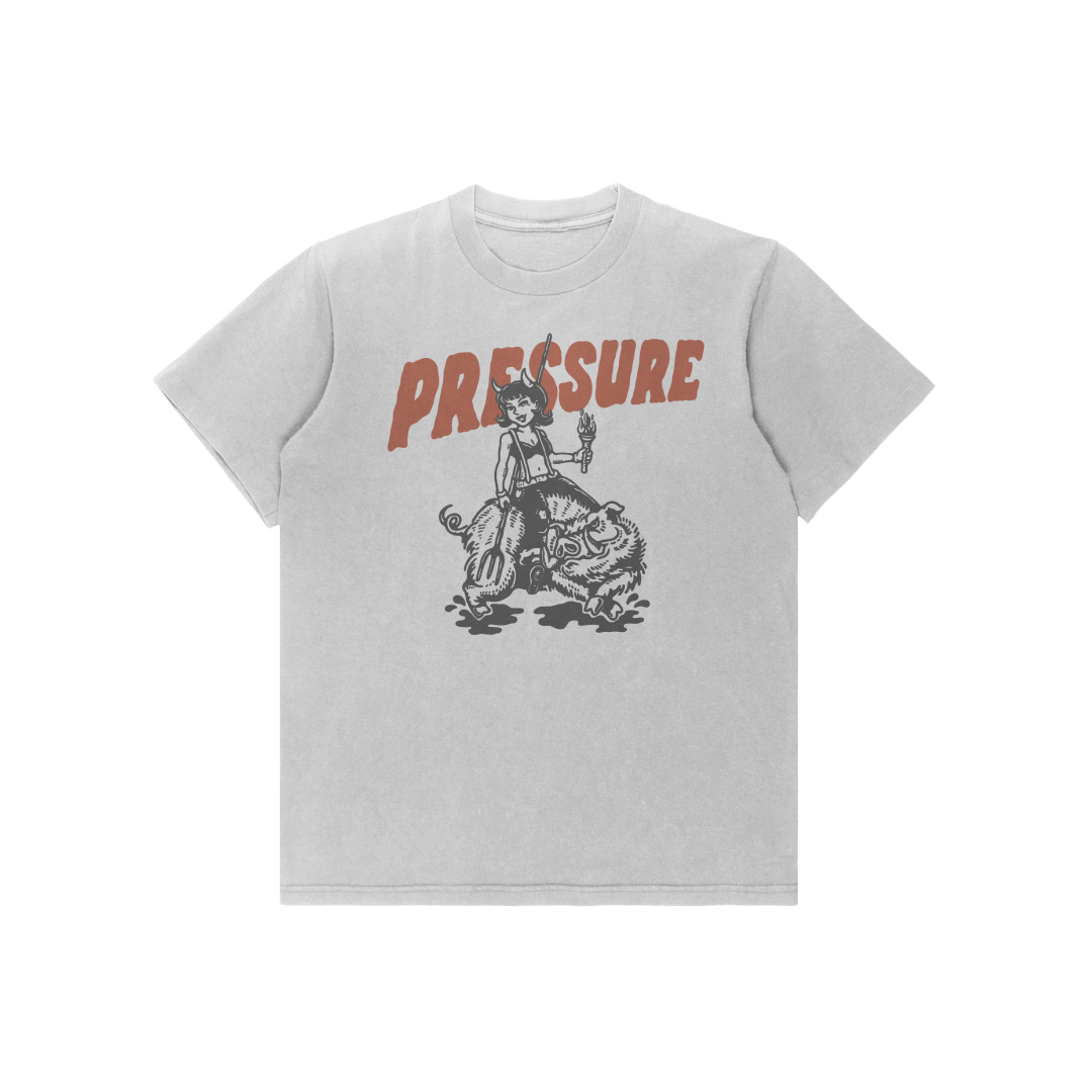WHITE HOG RIDER TEE